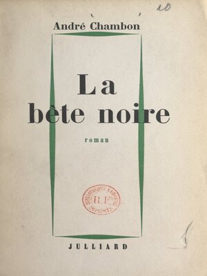 cover image of La bête noire